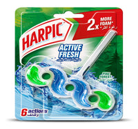 Harpic Active Fresh Water Toilet Cleaner Rim Block Pine Forest Scent 35 g