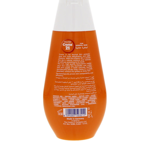 Creme 21 Body Lotion Normal Skin 250 ml