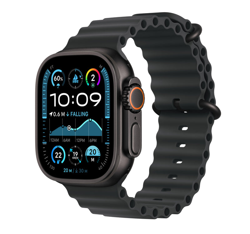 Apple Watch Ultra 2 GPS + Cellular, 49 mm Black Titanium Case with Black Ocean Band Lulu Hypermarket