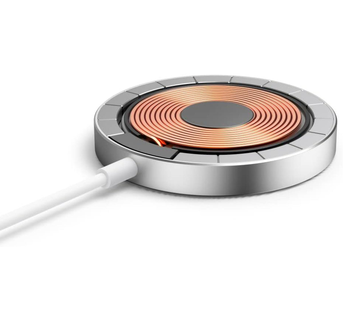 Hama Magnetic Wireless Charger, 15 W, White, MagCharge FC15