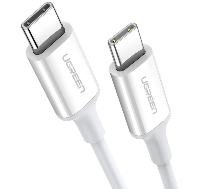 Ugreen USB-C to USB-C Cable, 1 m, White, 60518 Lulu Hypermarket