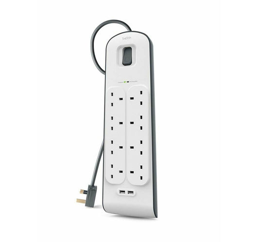 Belkin BSV804AF2M 8AC outlet(s) 2m White surge protector