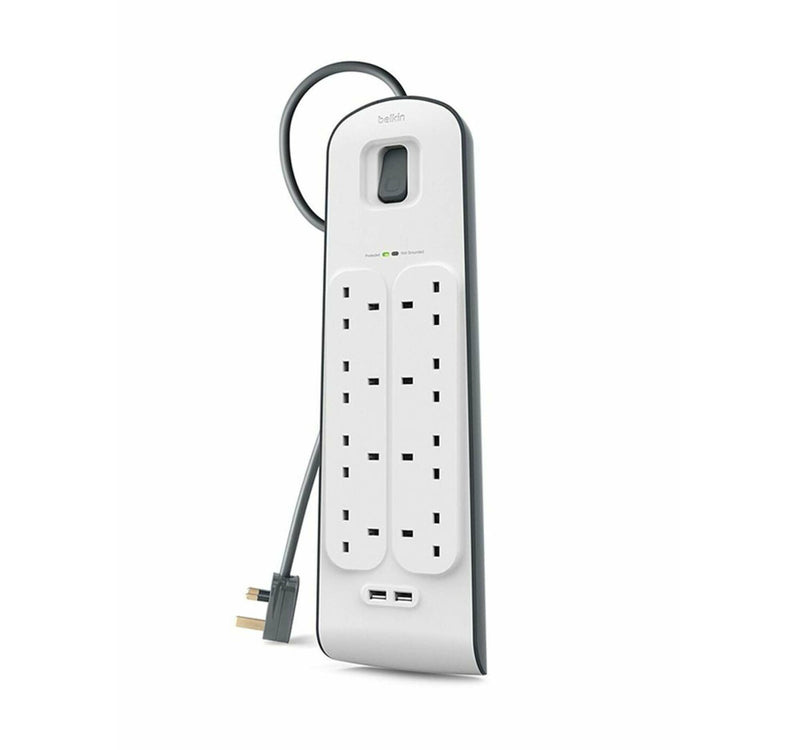 Belkin BSV804AF2M 8AC outlet(s) 2m White surge protector