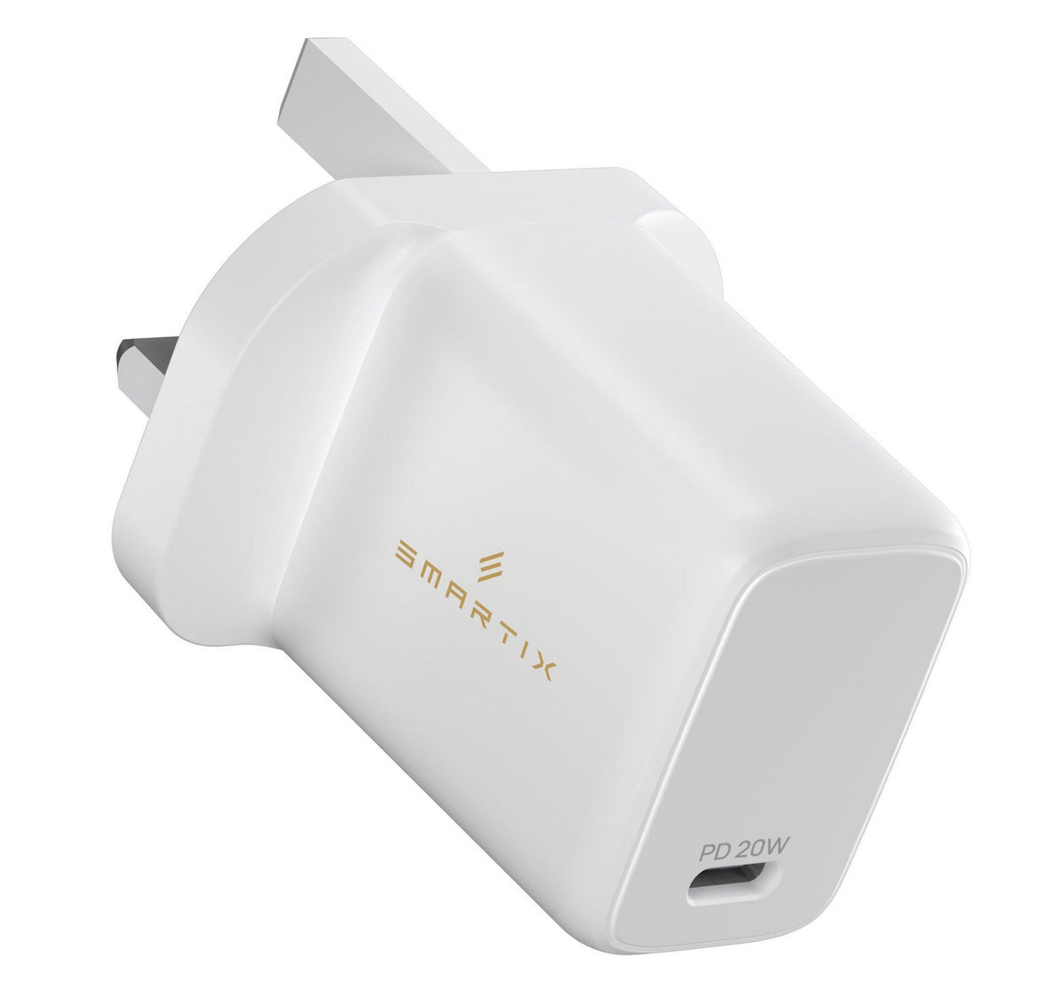 Smartix Premium Power USB-C Wall Adapter, 20 W, White, HCPD20C