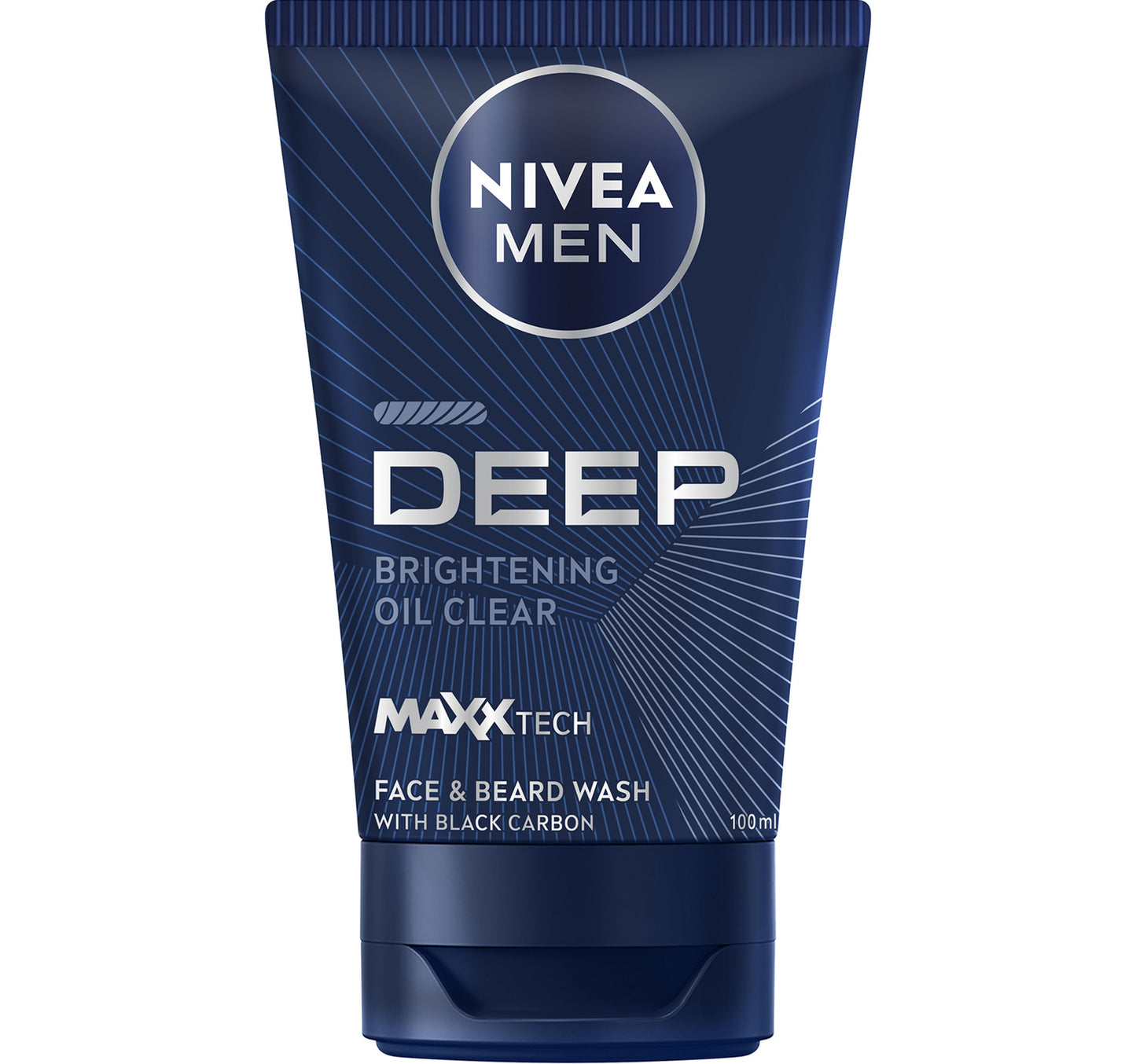Nivea Men DEEP Face & Beard Wash Cleansing with Active Charcoal 100 ml