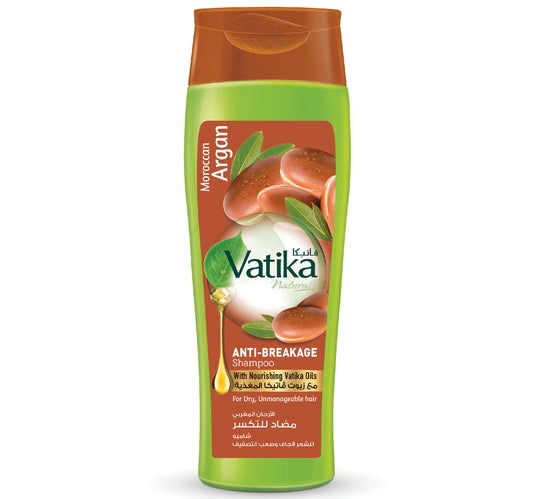 Vatika Naturals Moroccan Argan Anti-Breakage Shampoo For Dry Unmanageable Hair 400 ml