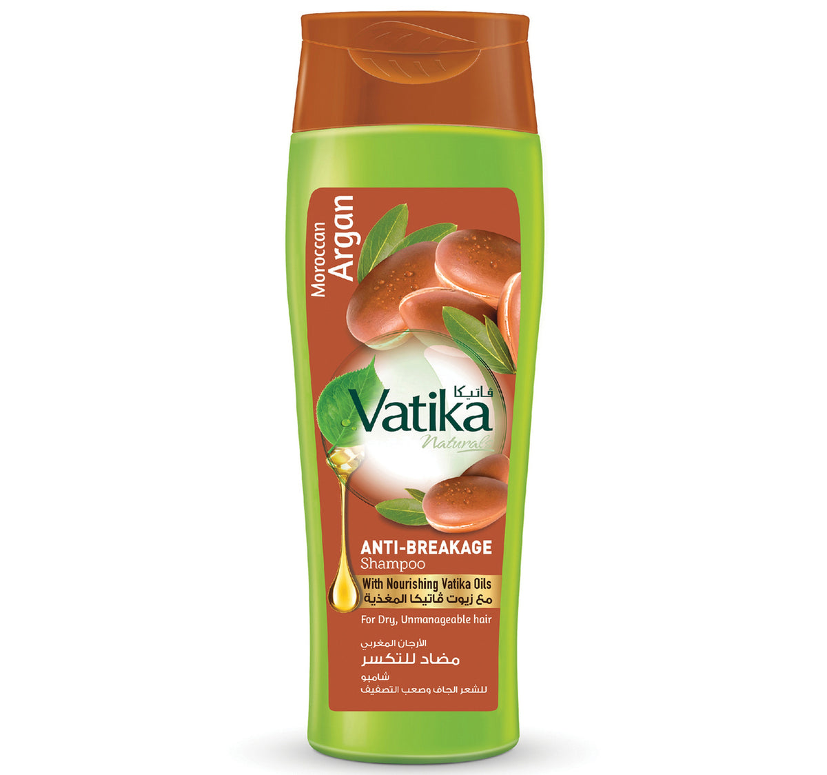 Vatika Naturals Moroccan Argan Anti-Breakage Shampoo For Dry Unmanageable Hair 400 ml