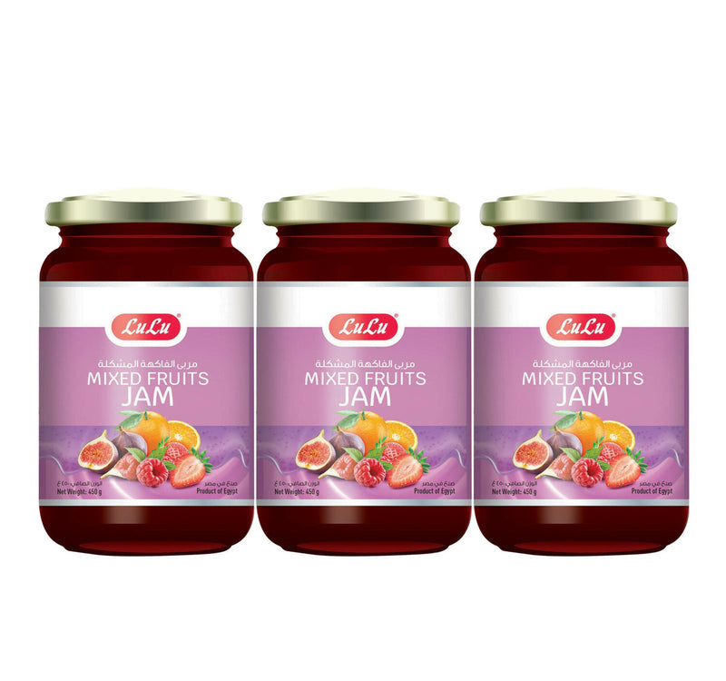 LuLu Mixed Fruits Jam 3 x 450 g