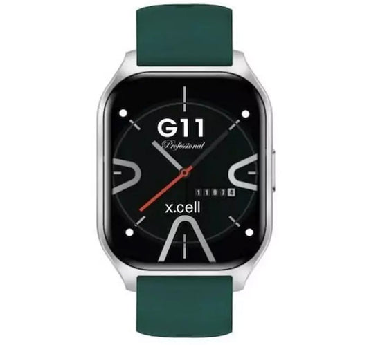 X.Cell G11 Pro Smartwatch, 2.01 inches HD Display, Green + Soul 17 Pro True Wireless Earbuds, Assorted
