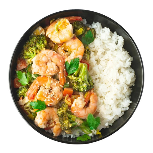 Shrimp rice Bowl Salad bowls