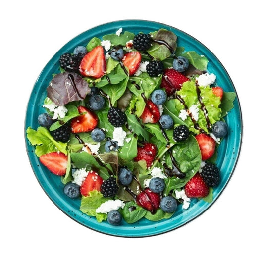Blackberry with feta cheese Salad Salad bowls