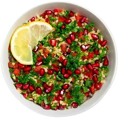 Taboola with pomegranate Salad bowls