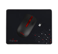 Trands Wireless Optical Mouse with Nano Receiver and Mouse Pad Combo MR127
