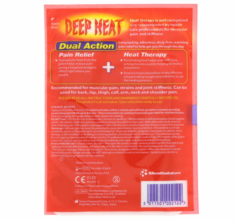 Deep Heat Pain Relief Heat Patch 1 Patch