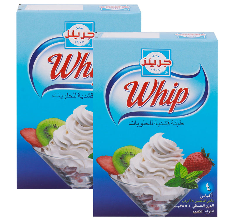 Greens Whip Creamy Dessert Topping Value Pack 2 x 152 g