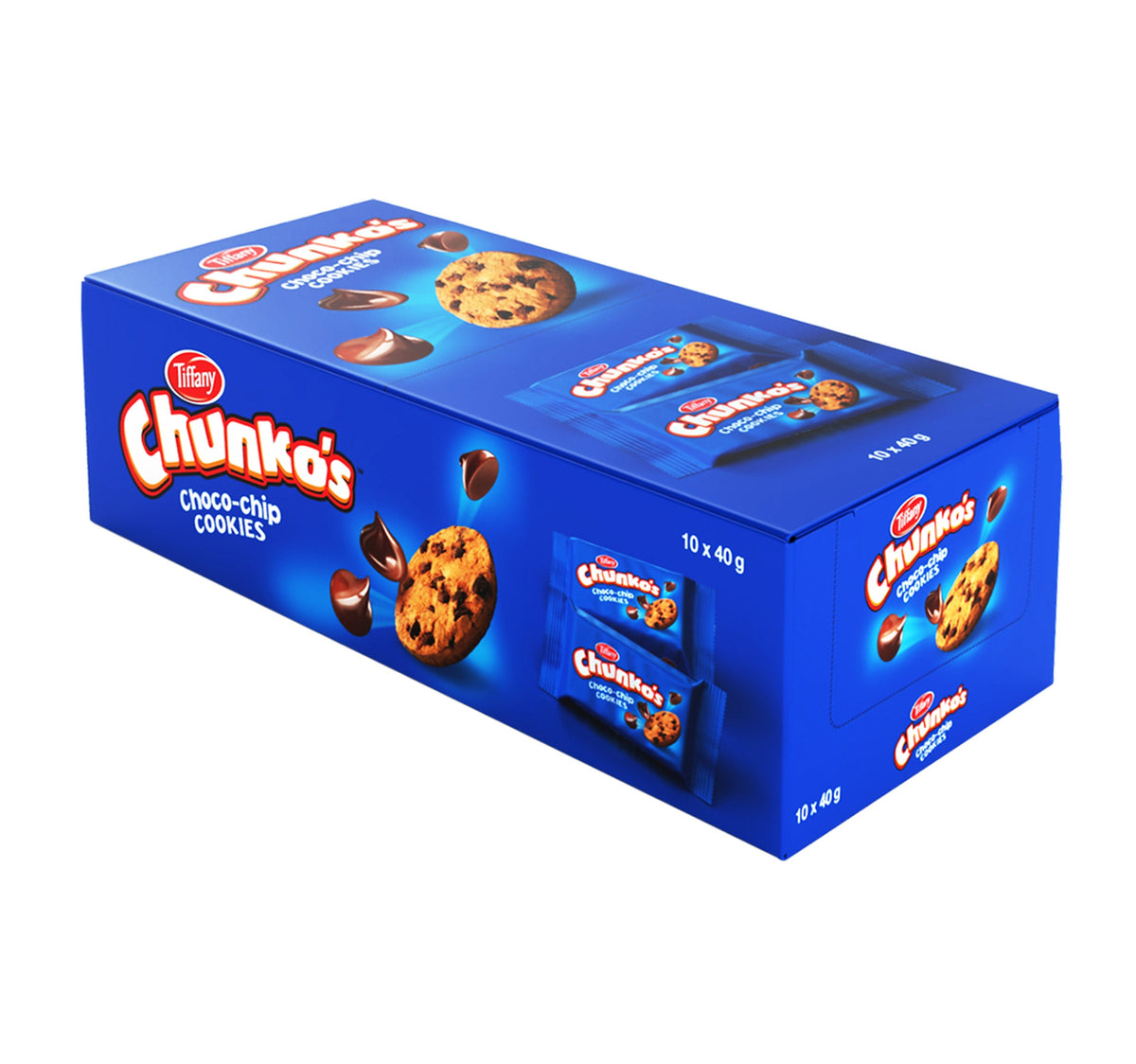 Tiffany Chunko's Choco Chip Cookies 10 x 40 g Lulu Hypermarket