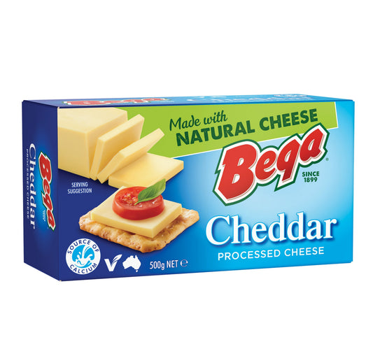 Bega Cheddar Processed Cheese 500 g Lulu Hypermarket