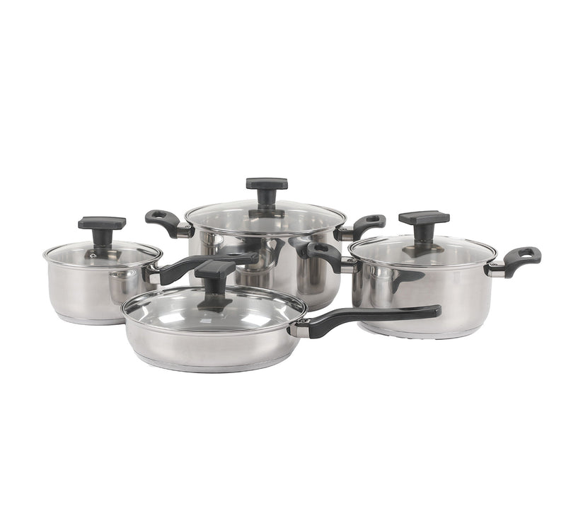 Chefline Stainless Steel Cookware Set, 8 pcs, GS-01171-8PC