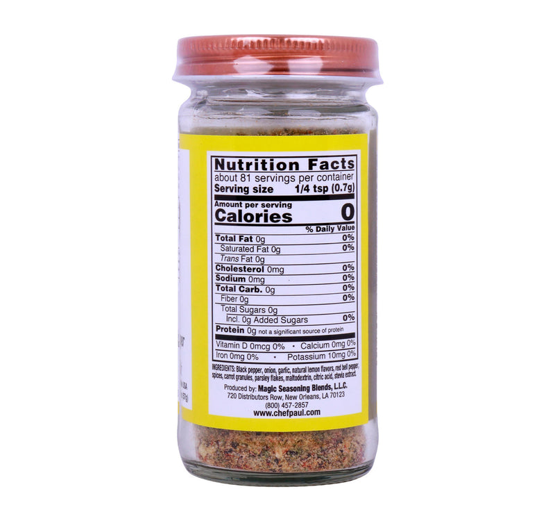 Chef Paul Prudhomme Magic Seasoning Blends Lemon & Cracked Pepper 57 g