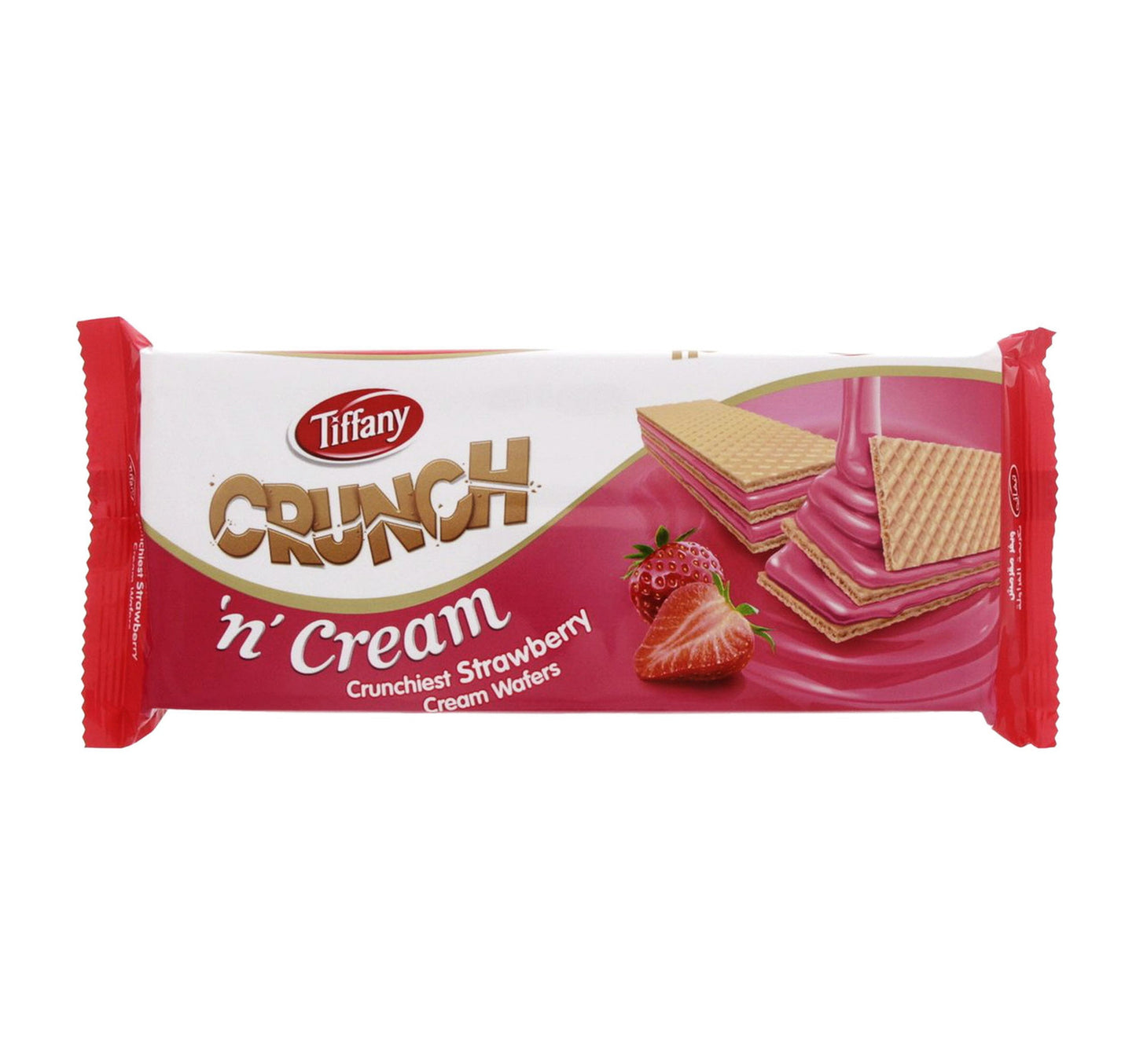 Tiffany Crunch 'n' Cream Strawberry Cream Wafers 135 g Lulu Hypermarket