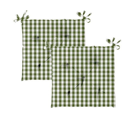 Homewell Chair Pad, 40 x 40 cm, 2 pcs, Green