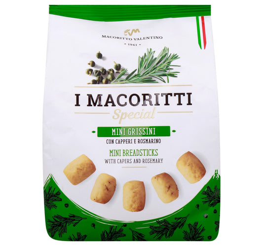 I Macoritti Mini Breadsticks with Rosemary and Capers 250 g Lulu Hypermarket