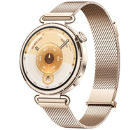 Huawei GT6 Konsu GPS + Wifi Smartwatch, 41 mm Stainless Steel Case with Gold Milanese Strap, KSU-B19
