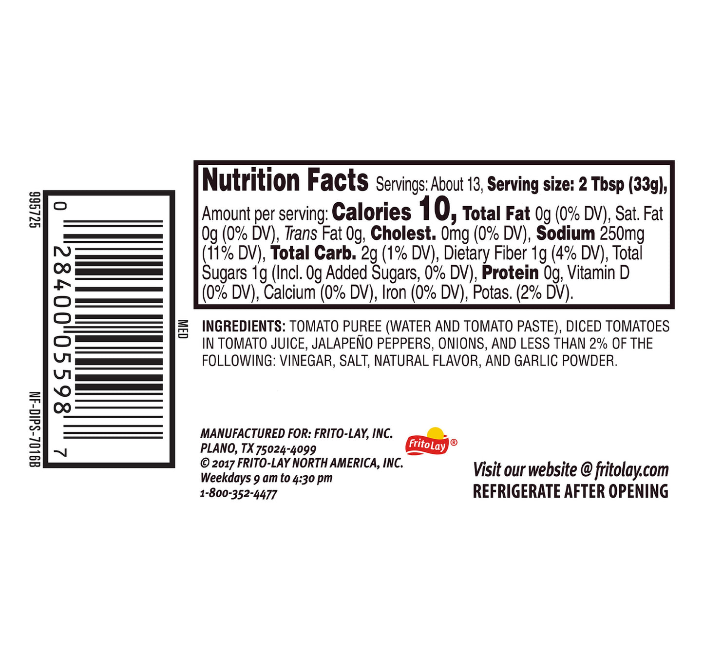 Tostitos Chunky Salsa Medium 439.4 g