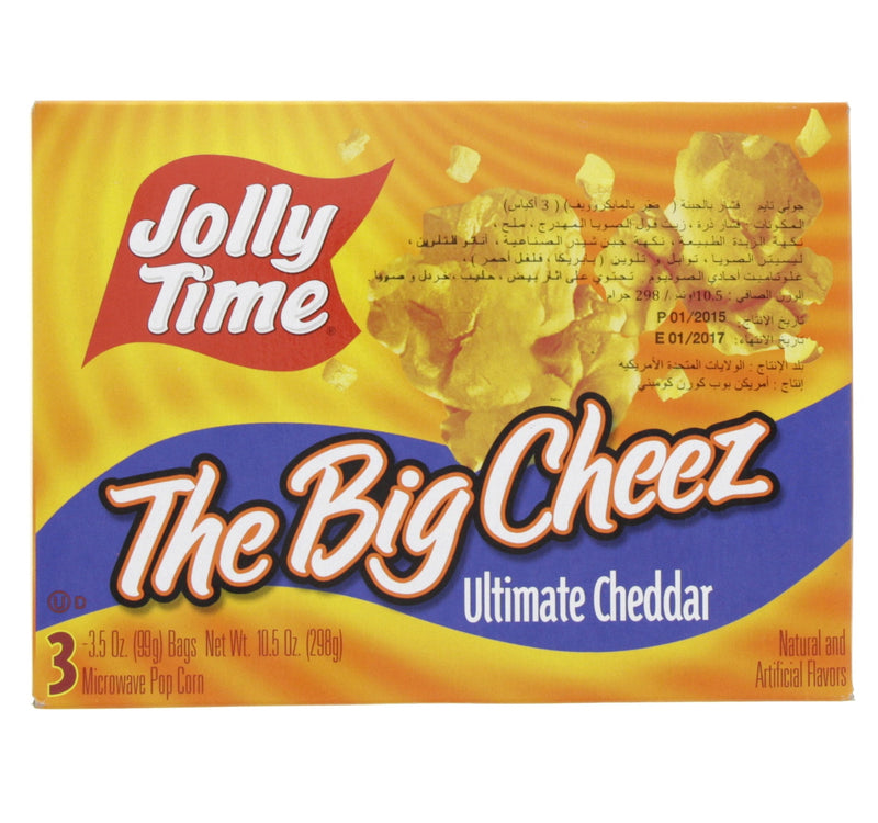 Jolly Time The Big Cheez Ultimate Cheddar Microwave Pop Corn 298 g Lulu Hypermarket