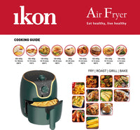 Ikon Air Fryer, 3.5 L, Green, IK-AF303T