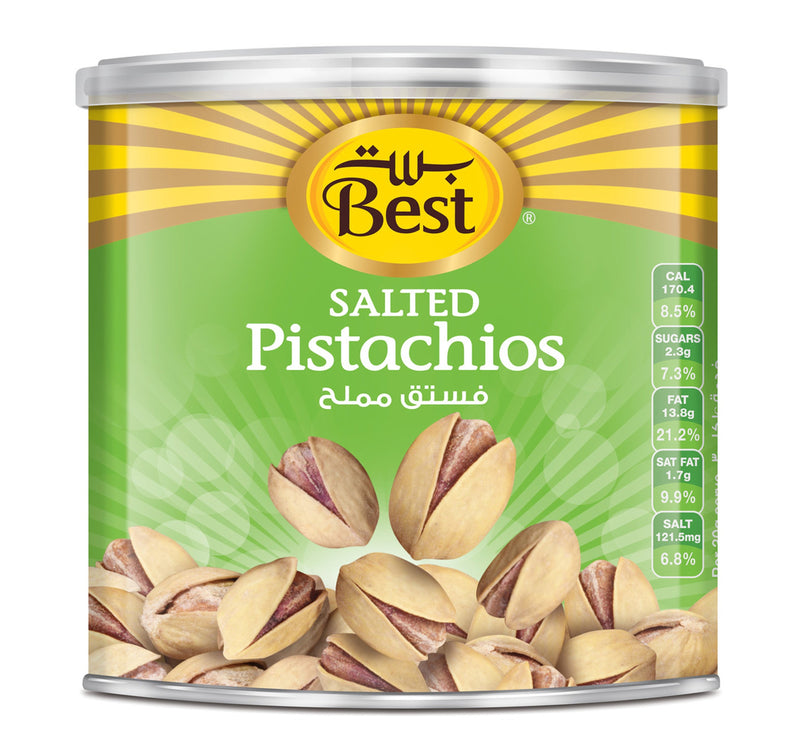 Best Salted Pistachios Can 200 g Lulu Hypermarket
