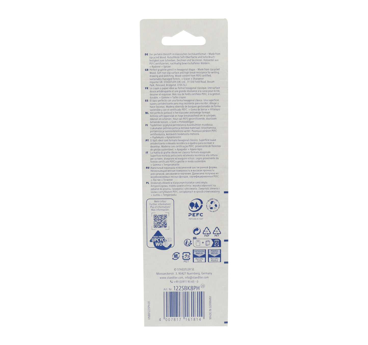 Staedtler HB Pencil + Sharpner + Eraser