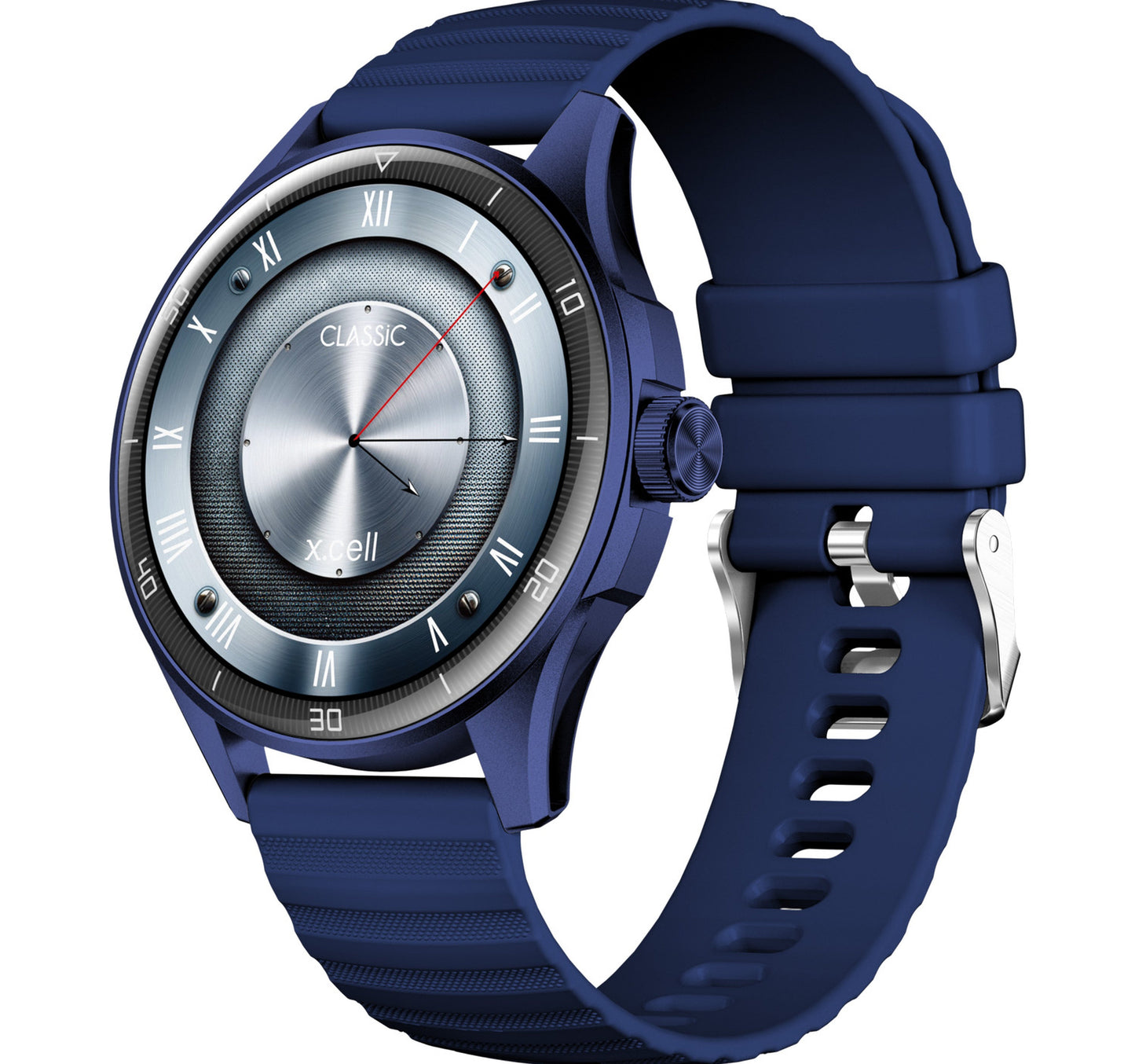 X.cell Classic 6 Smartwatch, 1.43 inches AMOLED Display, Blue Lulu Hypermarket