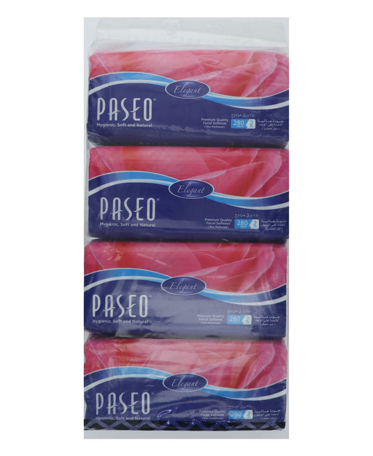 Paseo Elegant Facial Tissue Softness (Non-Perfumed) 2ply 4 x 280 Sheets