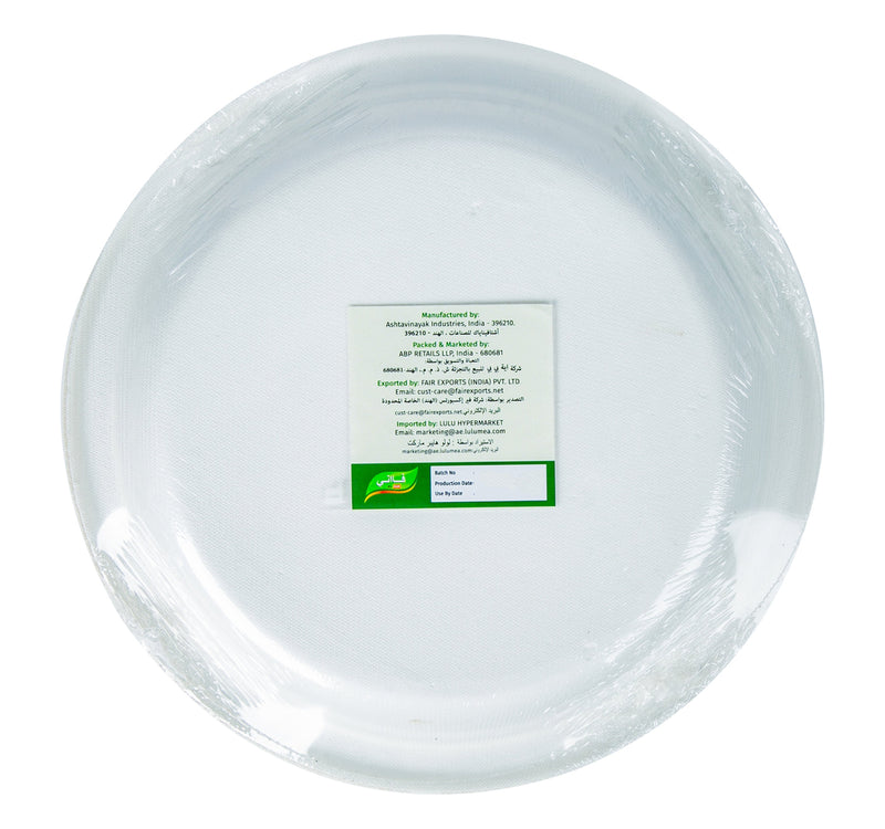 Faani Sugarcane Bagasse Round Plates 9" 12 pcs