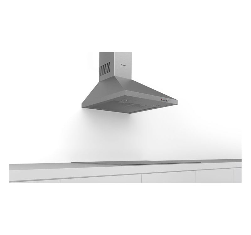 Bosch Series 2 Wall Mounted Cooker Hood, 60x60cm, Stainless Steel, DWP64CC50M