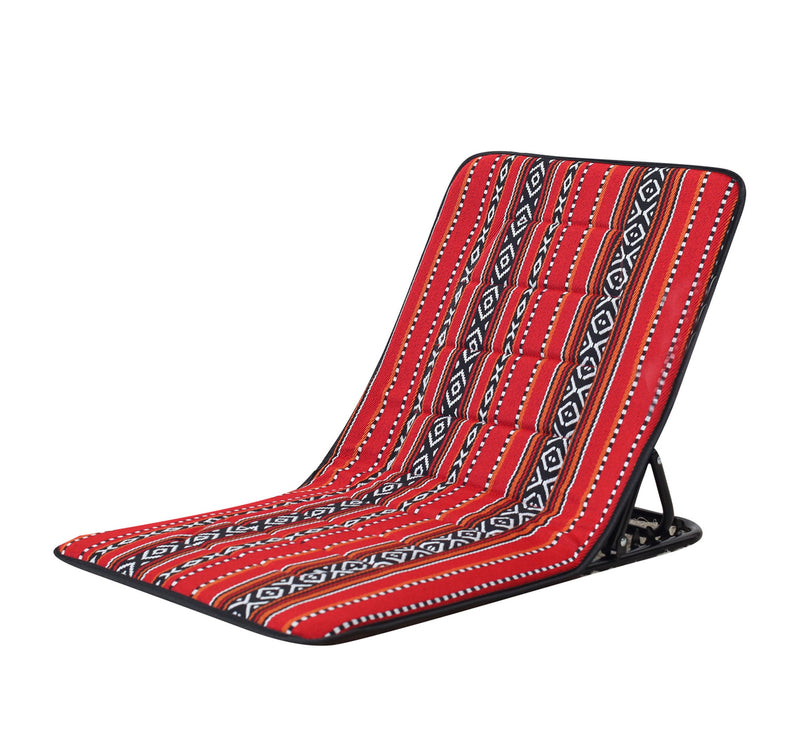 Maple Leaf Home Floor Chair, Fabric, Grey