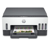 طابعة HP Smart Tank 720 اللاسلكية متعددة الإمكانات بخزان حبر، أبيض/رمادي، 6UU46A