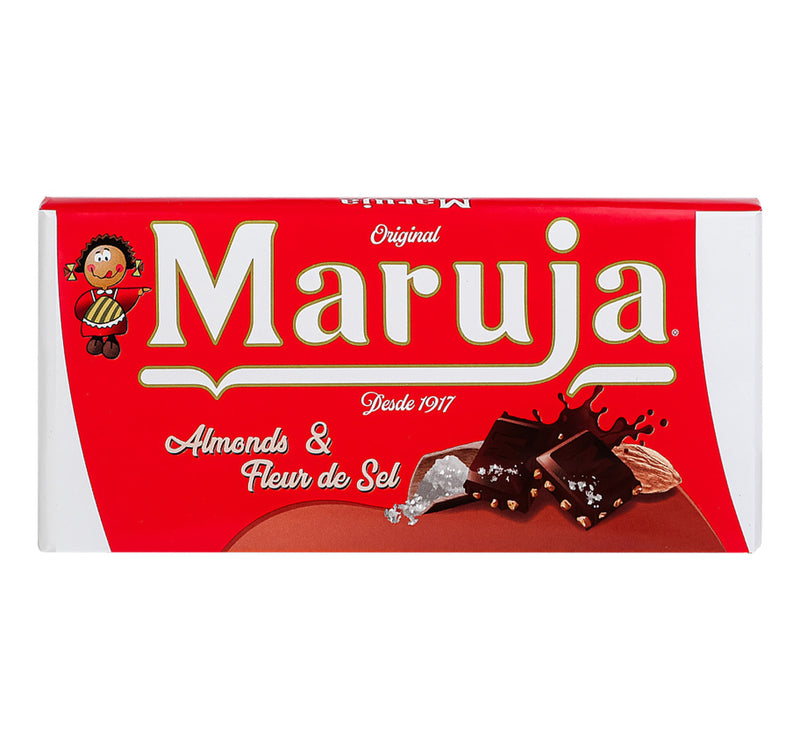 Maruja Compound Chocolate with Almonds and Fleur de Sel 100 g Lulu Hypermarket