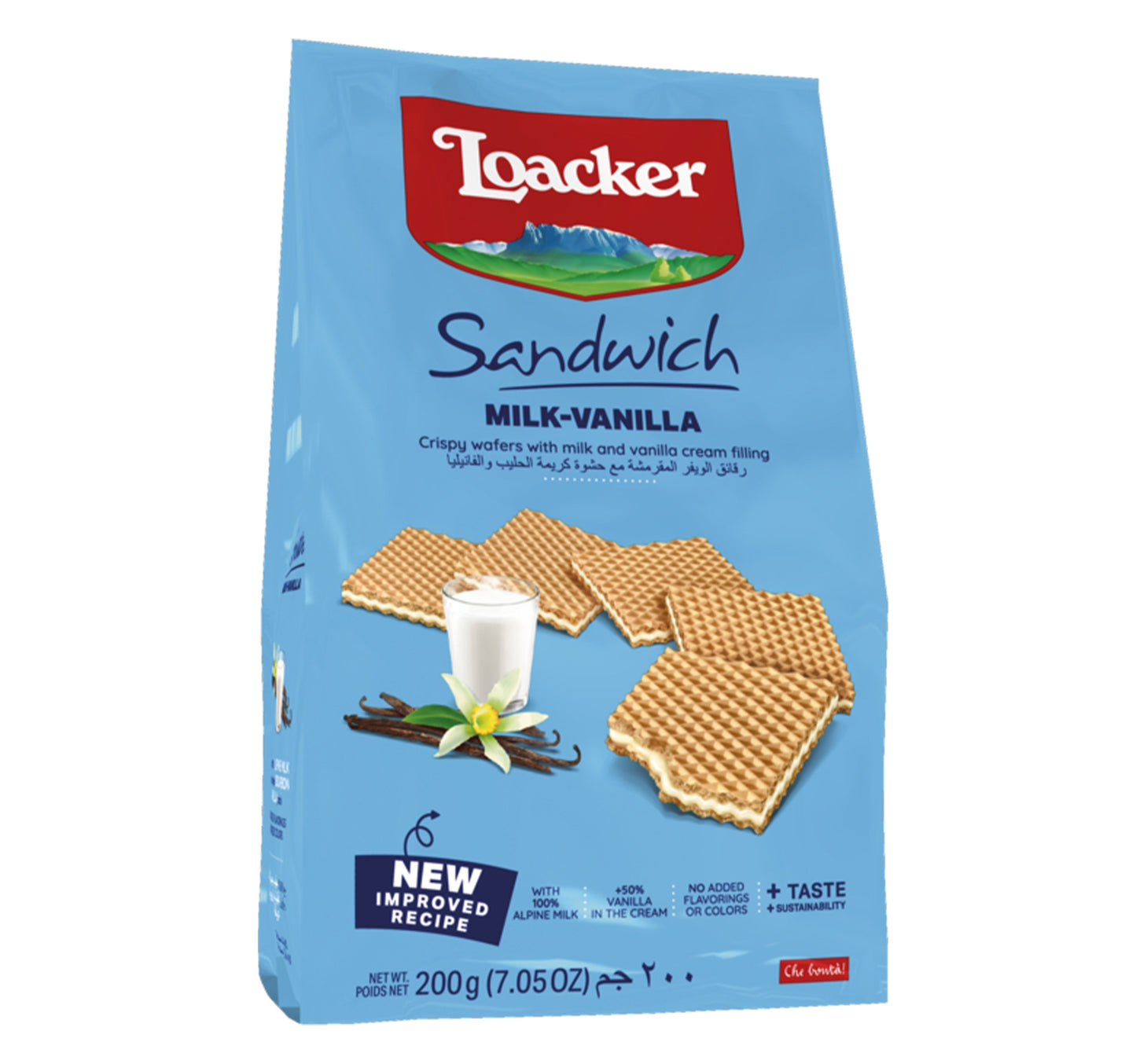 Loacker Milk Vanilla Sandwich Wafers 200 g
