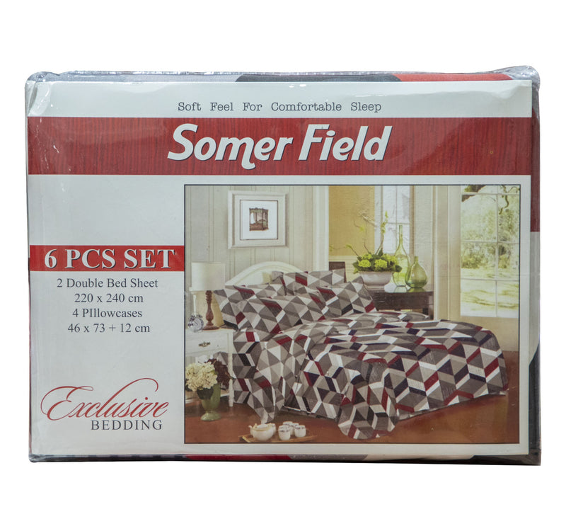 Somer Field Bedsheet Set Double 6pcs