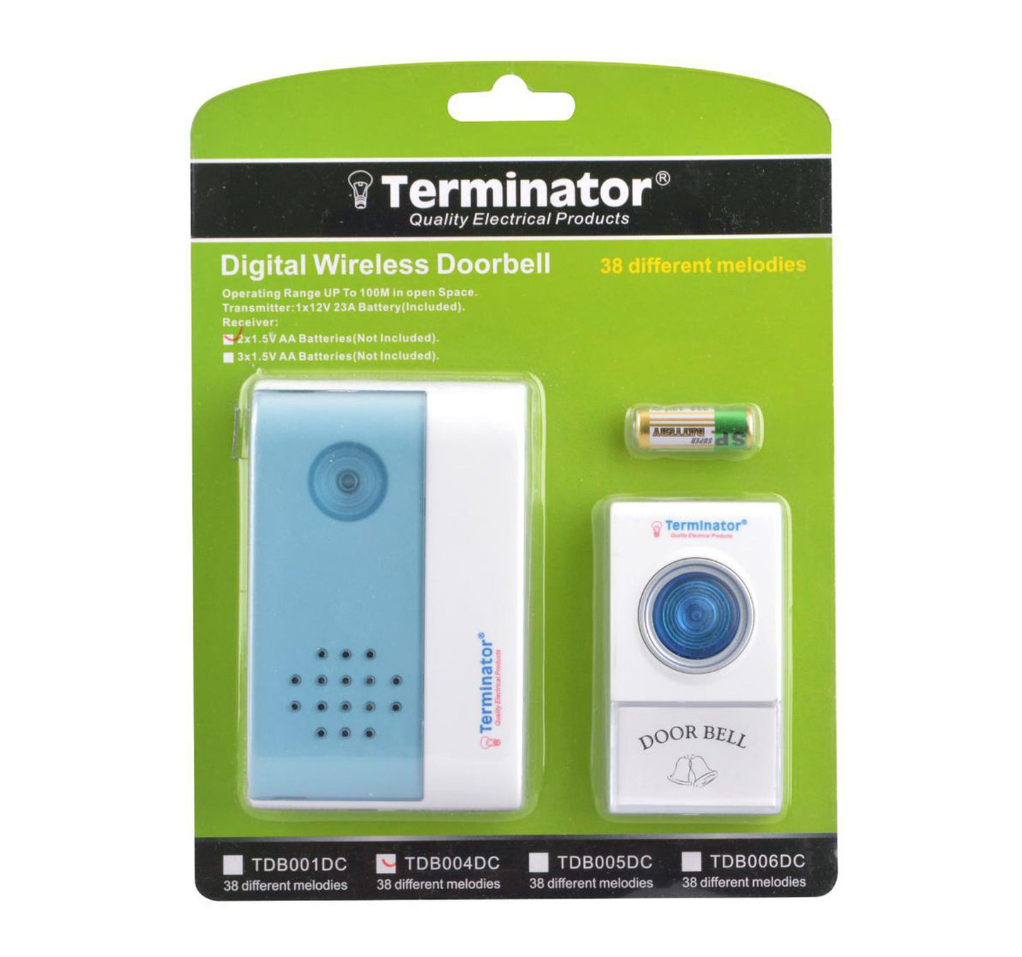 Terminator Wireless Door Bell TDB 004DC