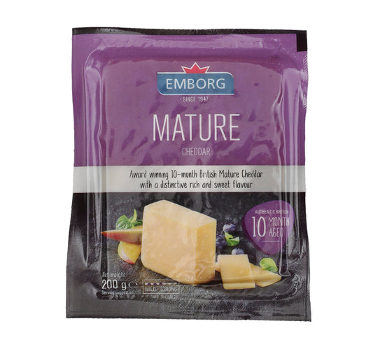 Emborg Mature Cheddar Cheese 200 g Lulu Hypermarket