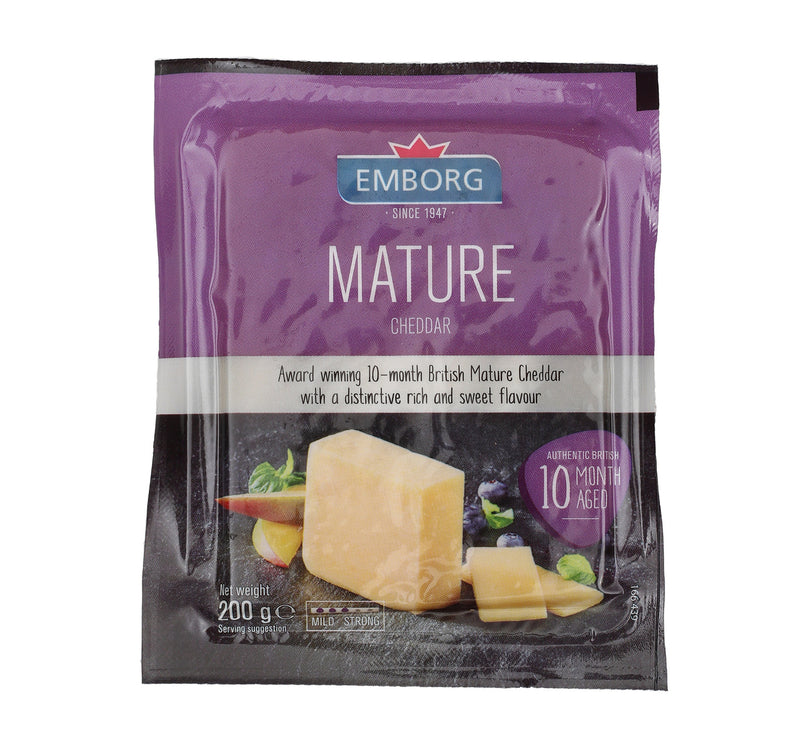 Emborg Mature Cheddar Cheese 200 g Lulu Hypermarket