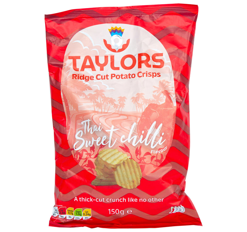 Taylors Thai Sweet Chilli Ridge Cut Potato Crisps 150 g