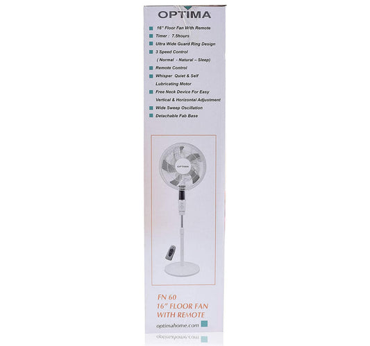 Optima Floor Fan with Remote FN60 16inch