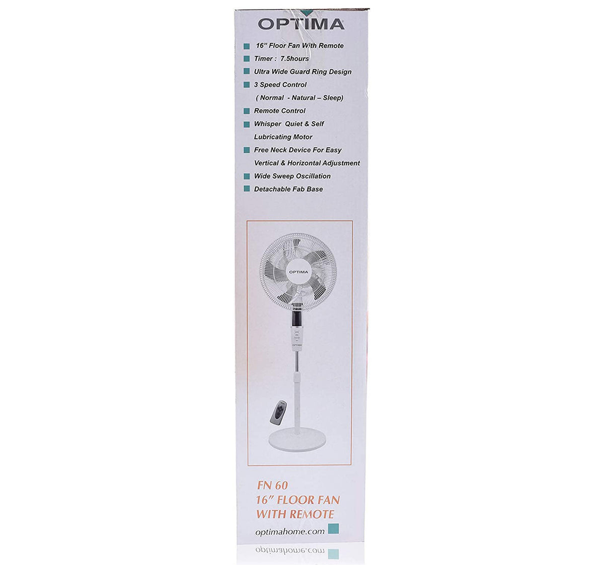 Optima Floor Fan with Remote FN60 16inch