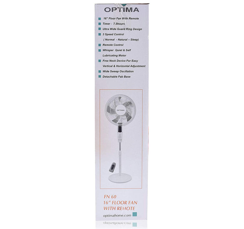 Optima Floor Fan with Remote FN60 16inch