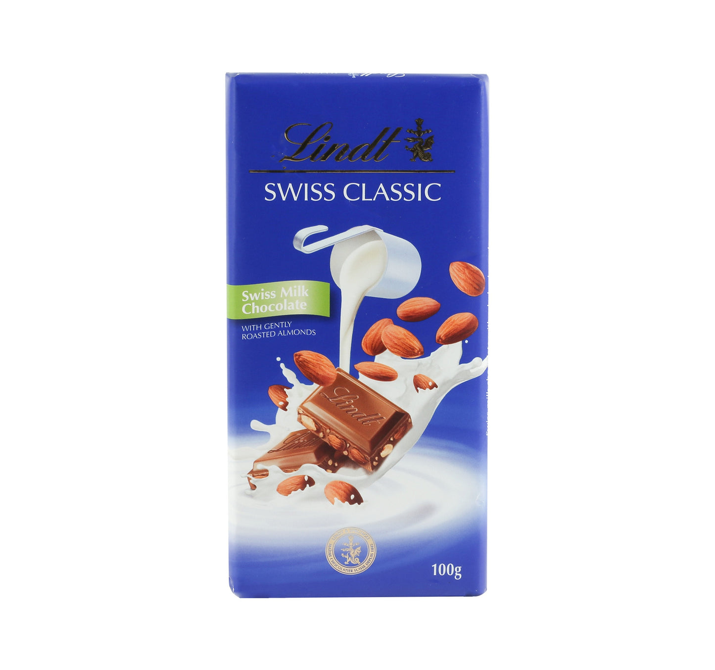 Lindt Swiss Classic Milk Chocolate Almond 100 g Lulu Hypermarket