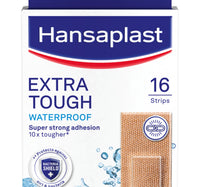 Hansaplast Extra Robust Wound Plasters Waterproof Dressing Extra Resistant Plaster 16 pcs